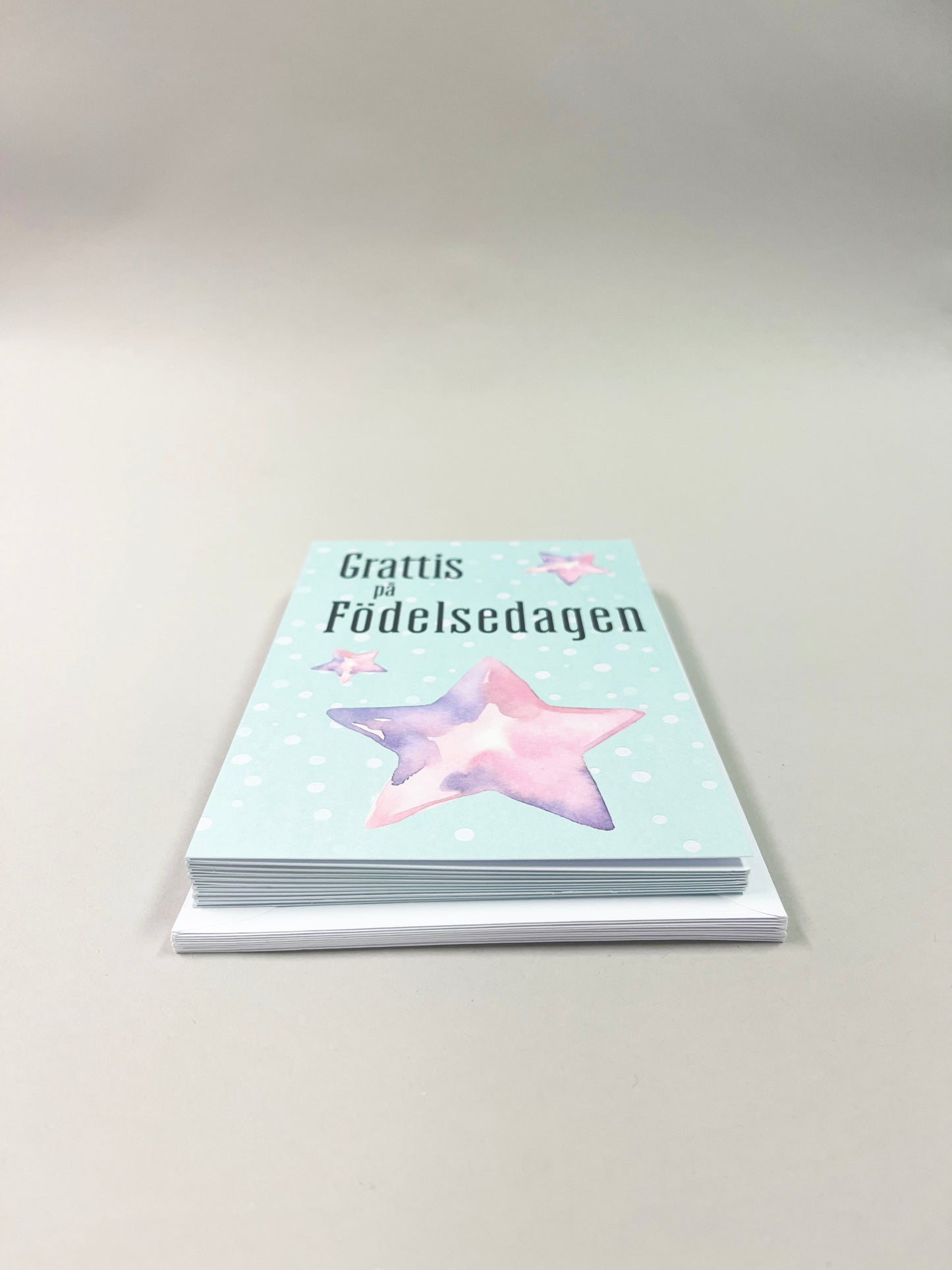 Syntymäpäiväkortti - 10 sis. kirjekuoren