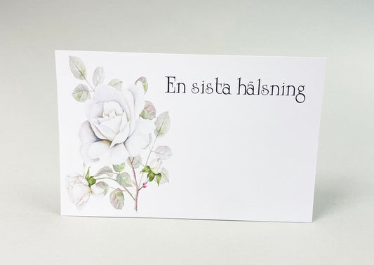 Hautajaiskortti - akvarelli