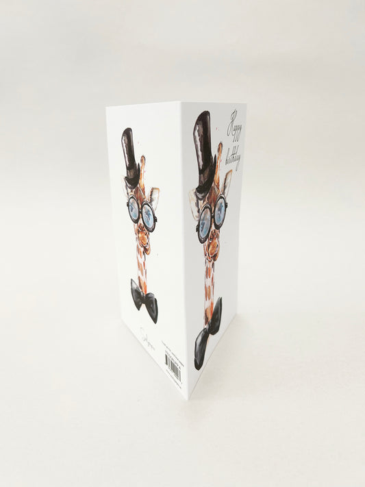 Giraff - Happy birthday - 10st inkl.kuvert