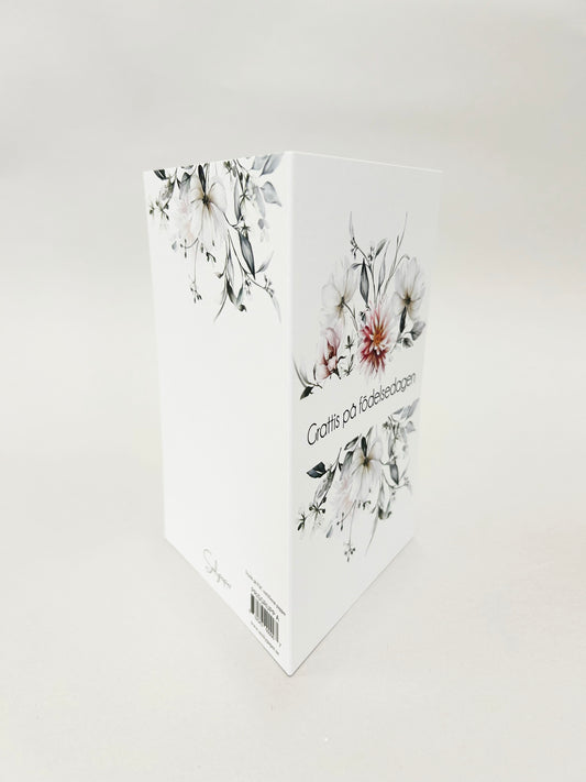 Grattis på födelsedagen- 10st inkl.kuvert