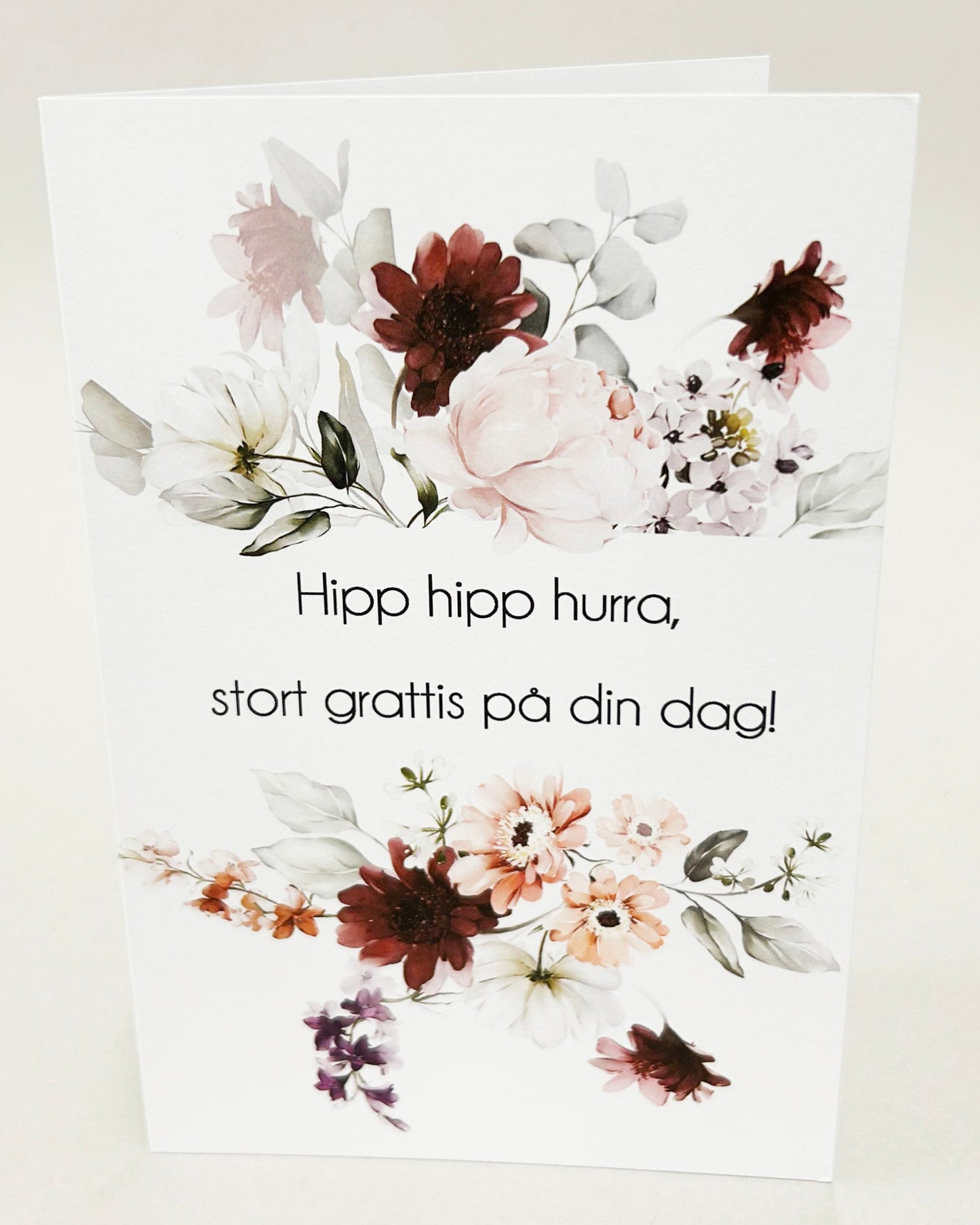 Syntymäpäiväkortti - 10 sis. kirjekuoren