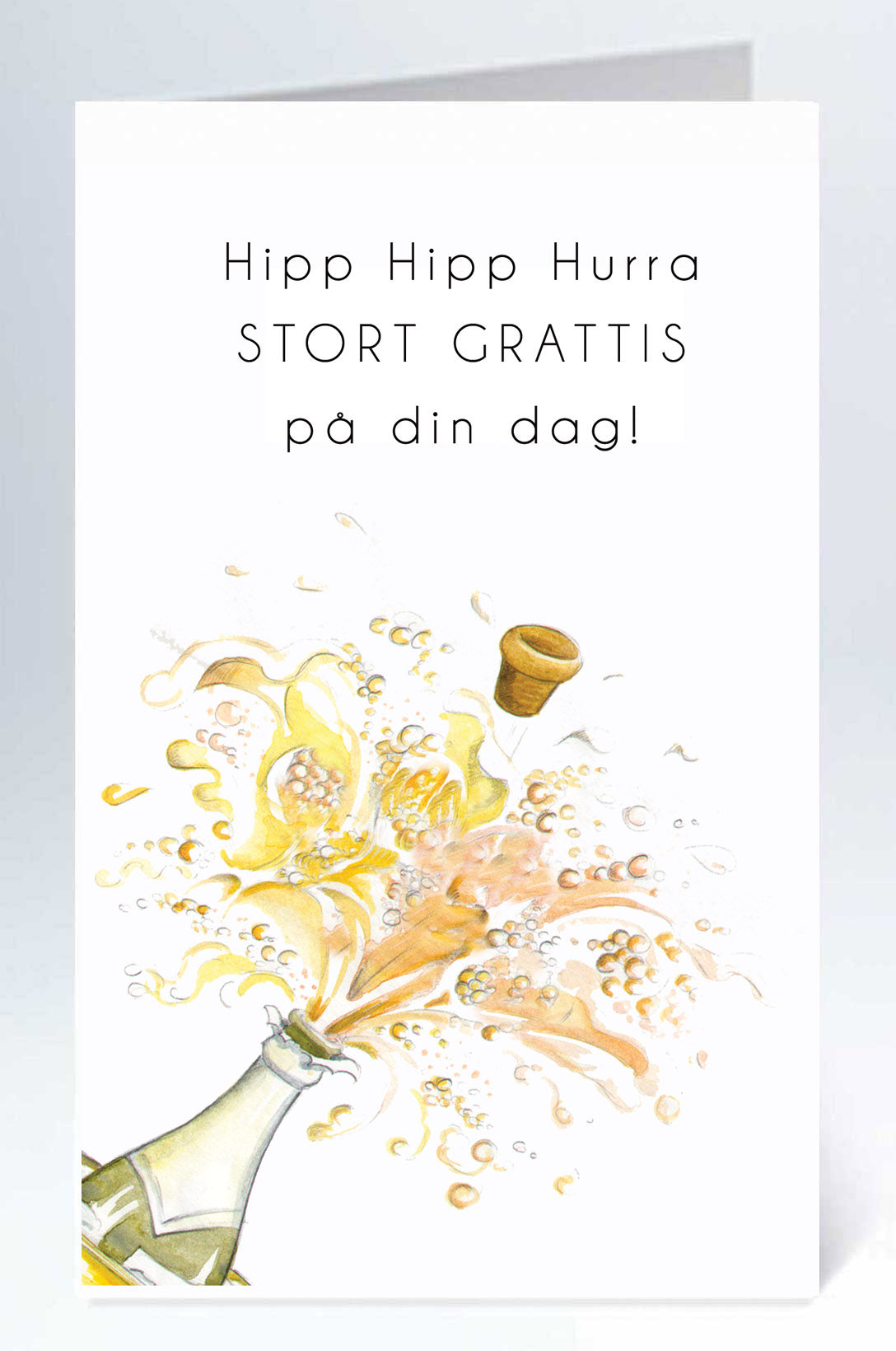 Stort kort Hipp Hipp Champagne