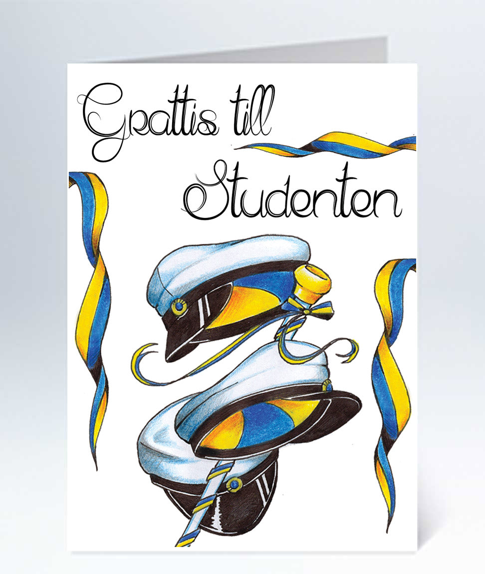 Litet kort Grattis till studenten