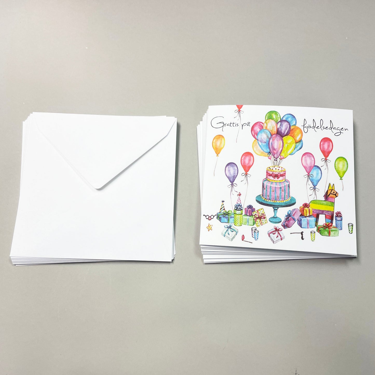 Suuri kortti - 10 kpl kirjekuoren kanssa