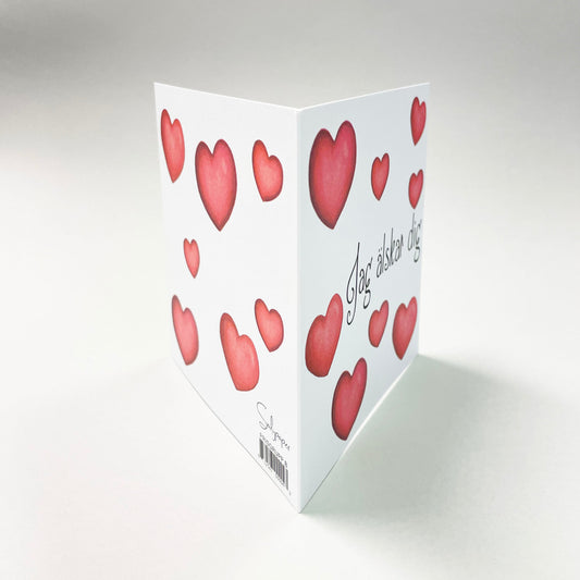 Iso kortti - 10 kpl kirjekuoren kanssa 12,5 x 12,5 cm