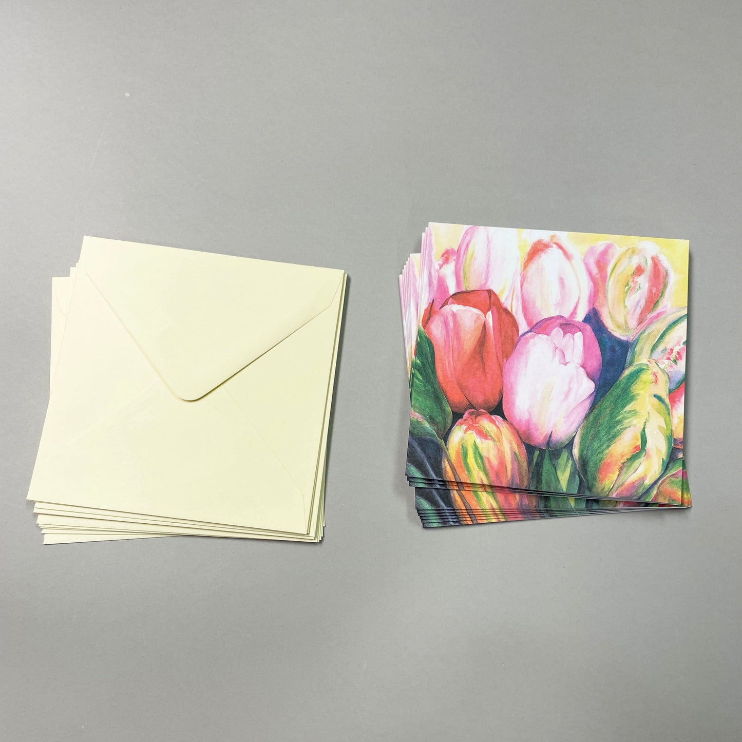 Iso kortti - 10 kpl kirjekuoren kanssa 12,5 x 12,5 cm
