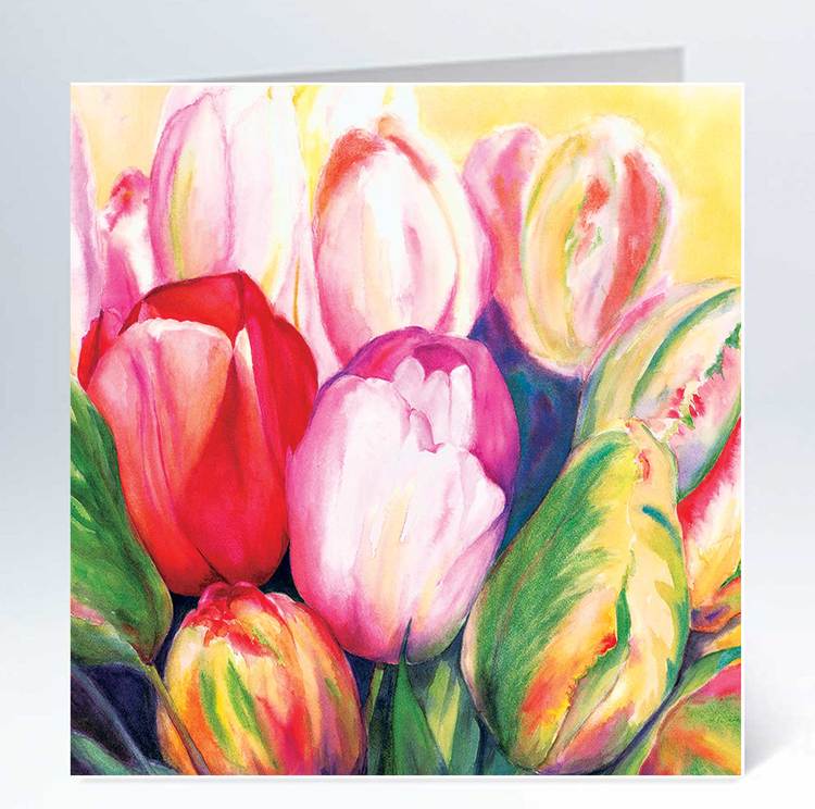 Iso kortti - 10 kpl kirjekuoren kanssa 12,5 x 12,5 cm