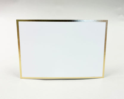 Begravningskort Guld - 9,8 x 14,5cm
