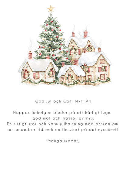 Stort Julkort Julby 10st