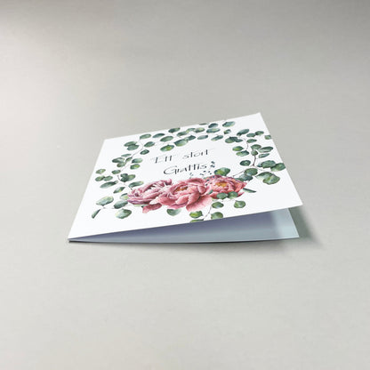 Stort kort - 10st inklusive kuvert 12,5 x 12,5 cm