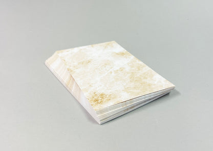 Begravningskort beige marmor- 9 x 14cm