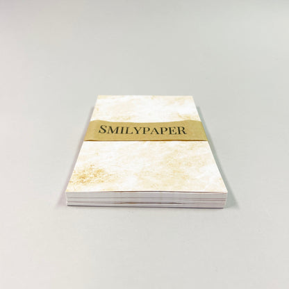 Begravningskort beige marmor- 9 x 14cm